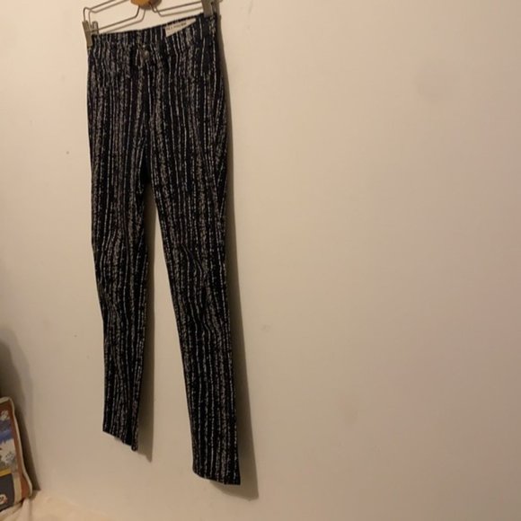 Rag & Bone The Legging Barcode Printed Knit Skinny Pants/ Jeans Size 25 - Picture 4 of 16